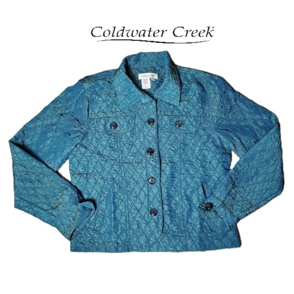 Coldwater Creek Crinkle Diamond Quilted Jacket - Picture 5 of 16
